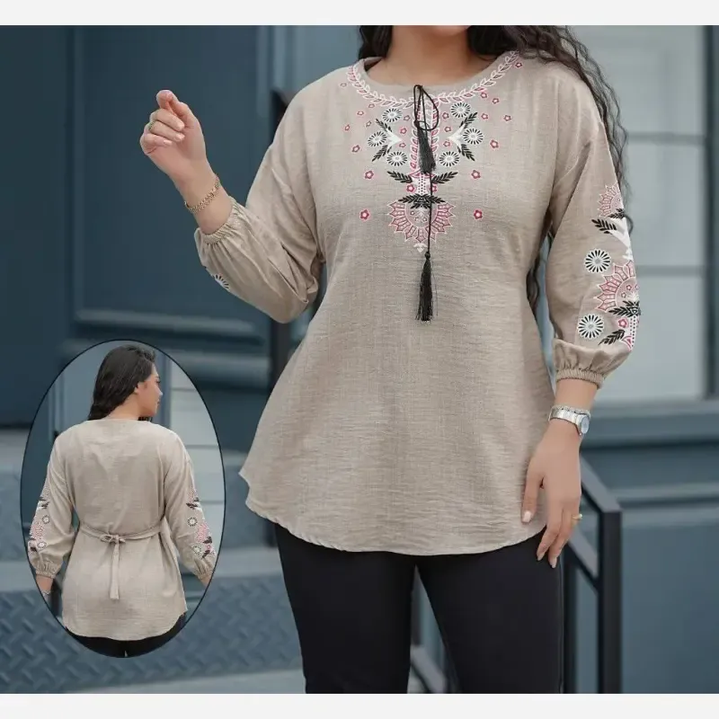 تونیک چاپی رنگی آرامش جنس شانتون درجه یک