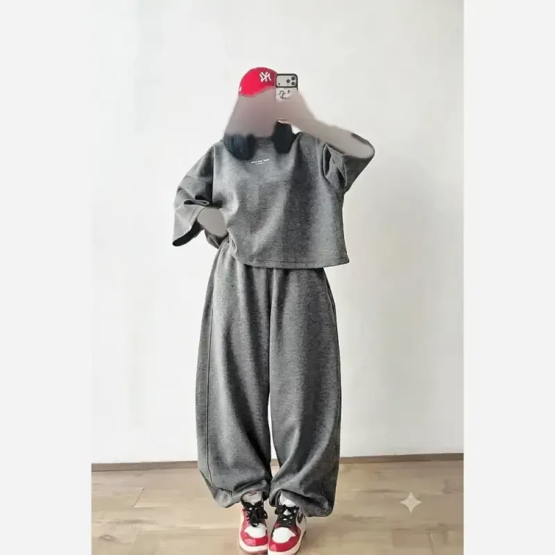 ست تیشرت شلوار لش پارچه گلکسی فری سایز
